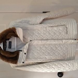 Marmot jacket with fur collar